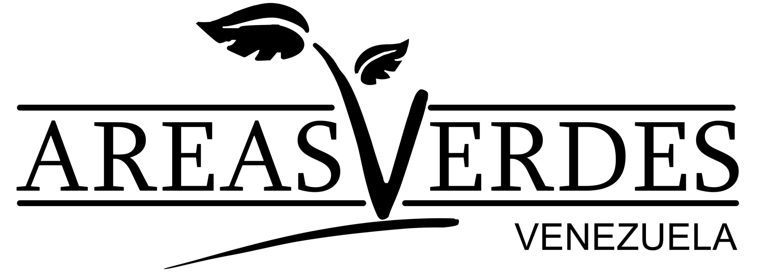 Áreas Verdes Venezuela Logo Negro